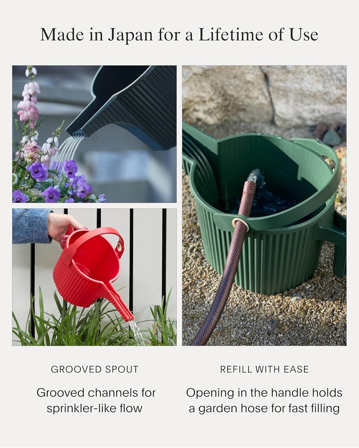 image:imageMartha by Martha Stewart Hachiman Small Watering Can with Widened Spout 15 L Plant Watering Can for Indoor and Outdoor Plants HandsFree Filling 133 53 OliveRed