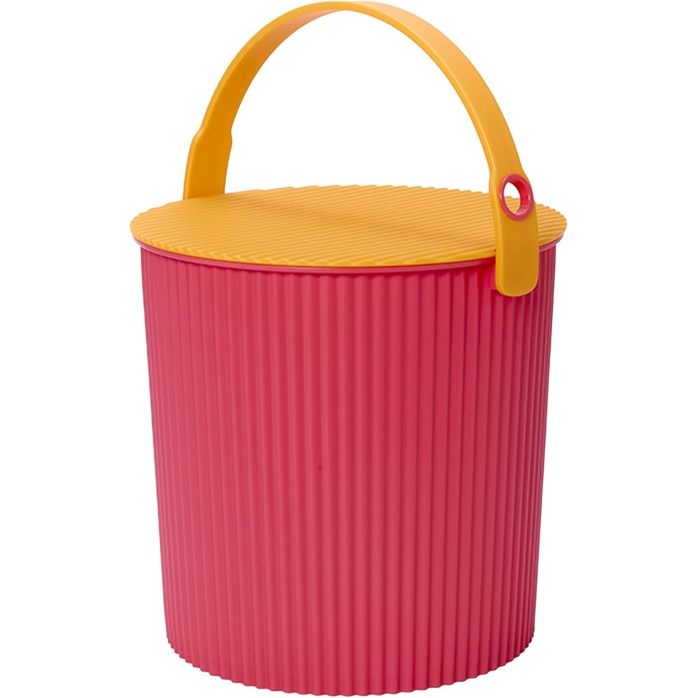 image:imageMartha by Martha Stewart Hachiman Extra Large Bucket HandsFree Filling Easy to Stack and Store Indoor Outdoor UsePink Orange