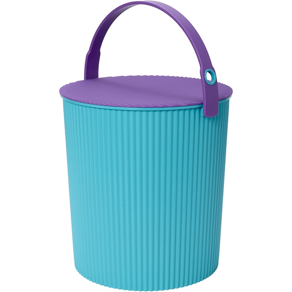 image:imageMartha by Martha Stewart Hachiman Extra Large Bucket HandsFree Filling Easy to Stack and Store Indoor Outdoor UseTurquoise Purple