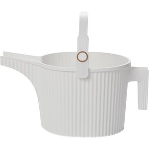 Martha by Martha Stewart Hachiman Small Watering Can with Widened Spout | 1.5 L Plant Watering Can for Indoor and Outdoor Plants, Hands-Free Filling, 13.3″ × 5.3″, Olive(White)