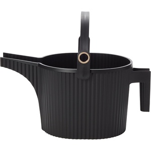Martha by Martha Stewart Hachiman Small Watering Can with Widened Spout | 1.5 L Plant Watering Can for Indoor and Outdoor Plants, Hands-Free Filling, 13.3″ × 5.3″, Olive(Black)