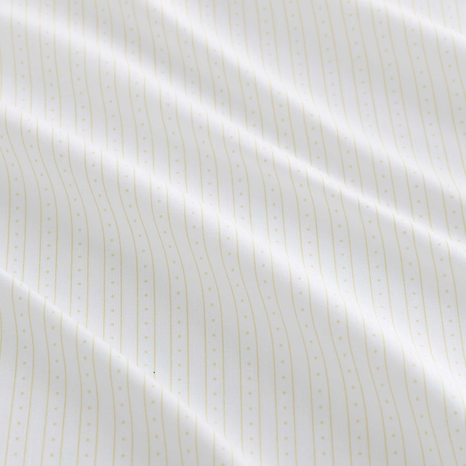 image:imageMartha Stewart Full Sheet Set with Fitted Sheet amp Pillowcases Cotton Percale Bedding with a Smooth Feel Deep Pocket Gingham BrownDottie Stripe Yellow