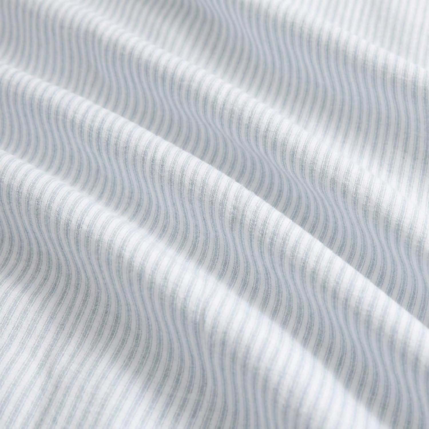 image:imageMartha Stewart Full Sheet Set with Fitted Sheet amp Pillowcases Soft Cotton Flannel Bedding Deep Pocket Ticking Stripe BlueTicking Stripe Blue