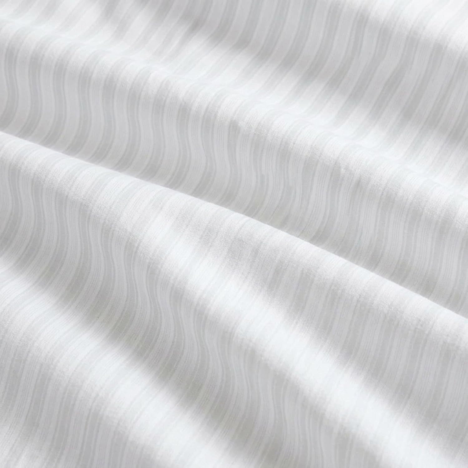 image:imageMartha Stewart Full Sheet Set with Fitted Sheet amp Pillowcases Soft amp Lightweight Bedding Deep Pocket Blooming Stripe BlueTate Stripe Grey