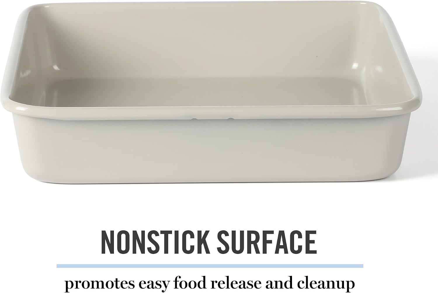 image:imageMartha Stewart Gallen 9 Inch Square Nonstick Carbon Steel Cake Pan Champagne Durable Bakeware for Even Baking and Easy ReleaseCool Gray