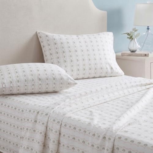 image:imageMartha Stewart Holiday Twin Cotton Flannel Sheet Set with PillowcaseVintage Rose Pink