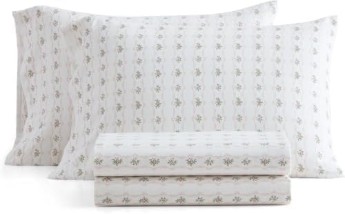 image:imageMartha Stewart Holiday Twin Cotton Flannel Sheet Set with PillowcaseVintage Rose Pink