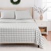 Holiday Windowpane Plaid White/Grey