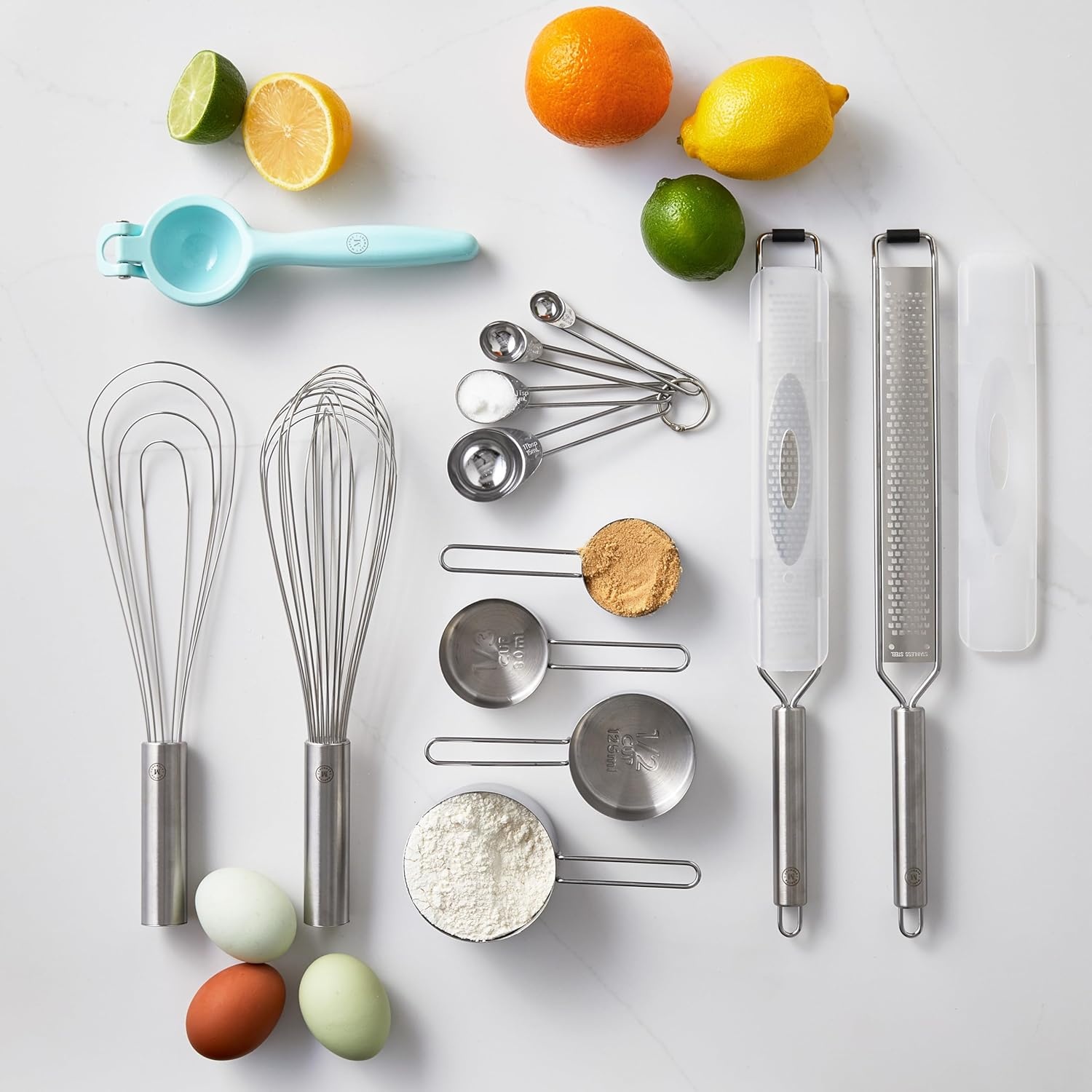 image:imageMartha Stewart Richburn 4Piece Stainless Steel Measuring Cups Set Durable and Accurate Kitchen Measuring Tools for Baking and Cooking Pack of 4Silver