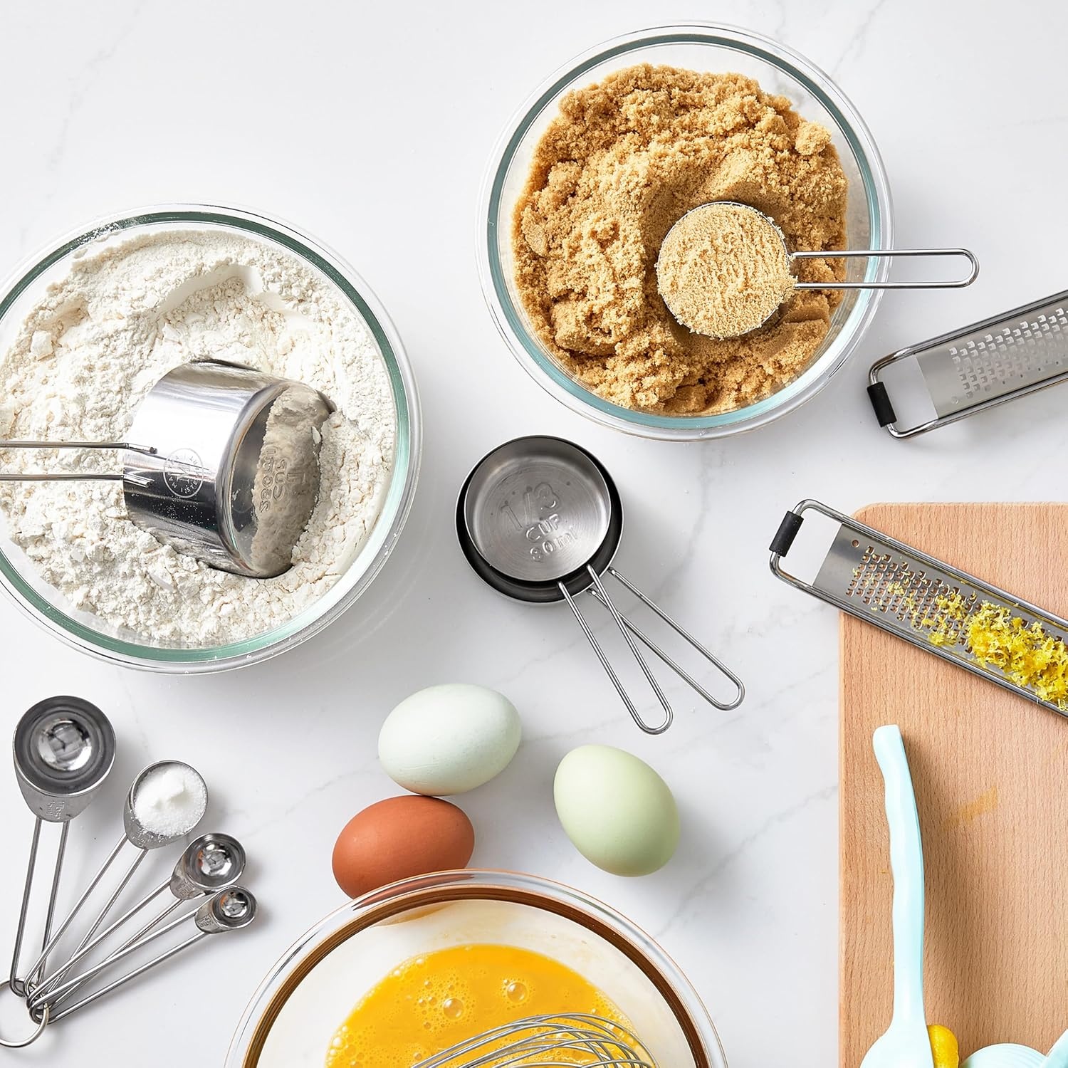 image:imageMartha Stewart Richburn 4Piece Stainless Steel Measuring Cups Set Durable and Accurate Kitchen Measuring Tools for Baking and Cooking Pack of 4Silver