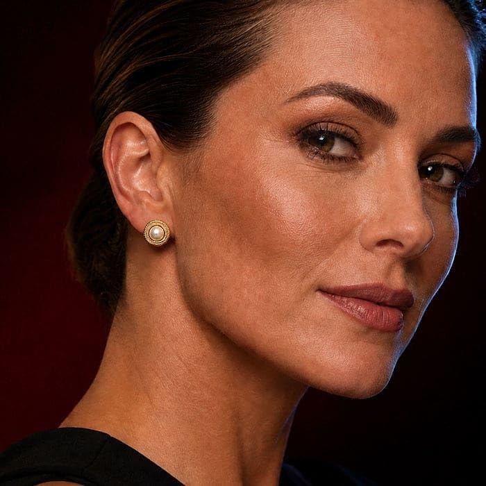 image:imageMartha Stewart Everyday Pearl Stud Earrings In Gold