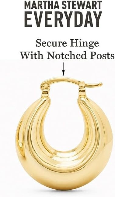image:imageMartha Stewart Everyday Plump Hoop Earrings In Gold