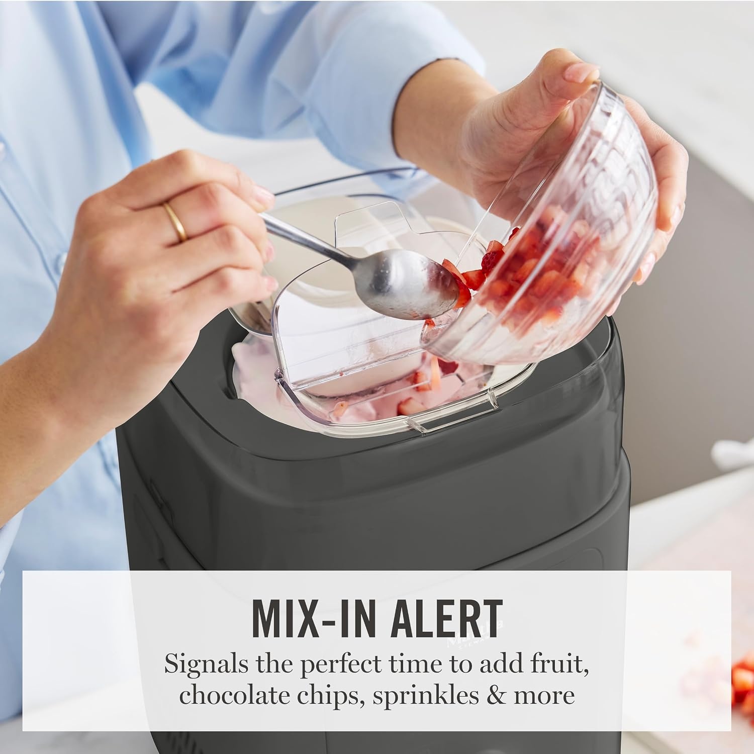 image:imageMartha Stewart Ice Cream Maker Machine 1QT Fully Automatic 3 Modes BlackCaviar