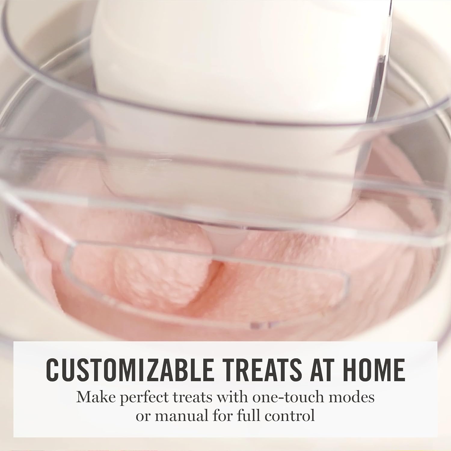image:imageMartha Stewart Ice Cream Maker Machine 1QT Fully Automatic 3 Modes BlackLinen Cream