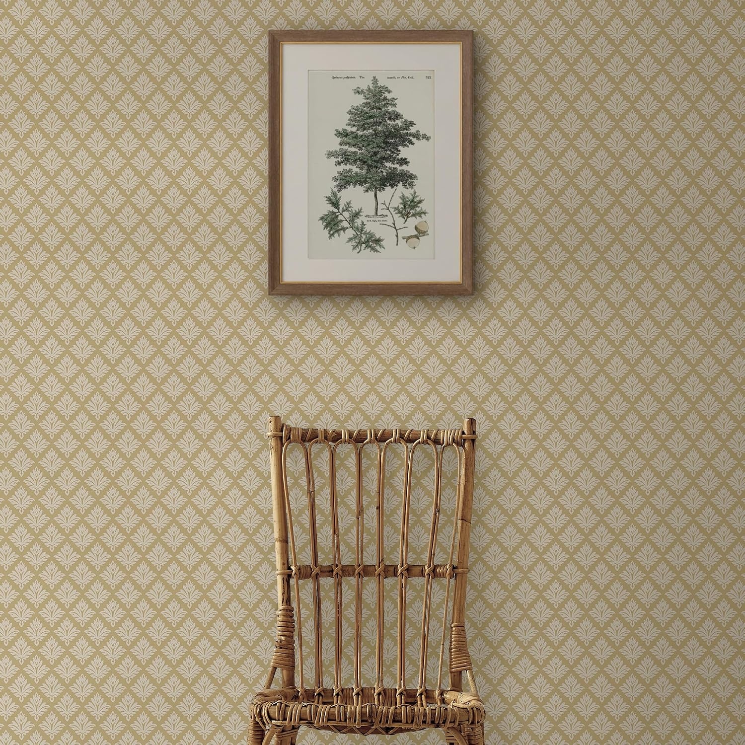 image:imageMartha Stewart Artisan Floral Antique Gold Wallpaper Farmhouse Cottage NonPasted Premium Wallpaper for Walls Kitchen Bedrooms Living Rooms