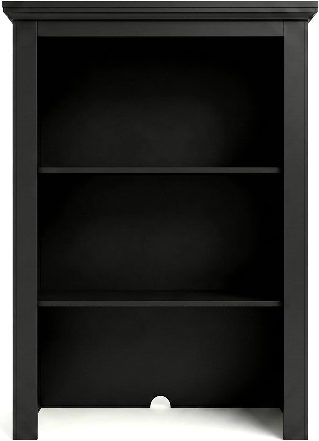 image:imageMartha Stewart Bedford Modular Fluted 3Drawer Base Cabinet BlackBlack FrameGold Hardware
