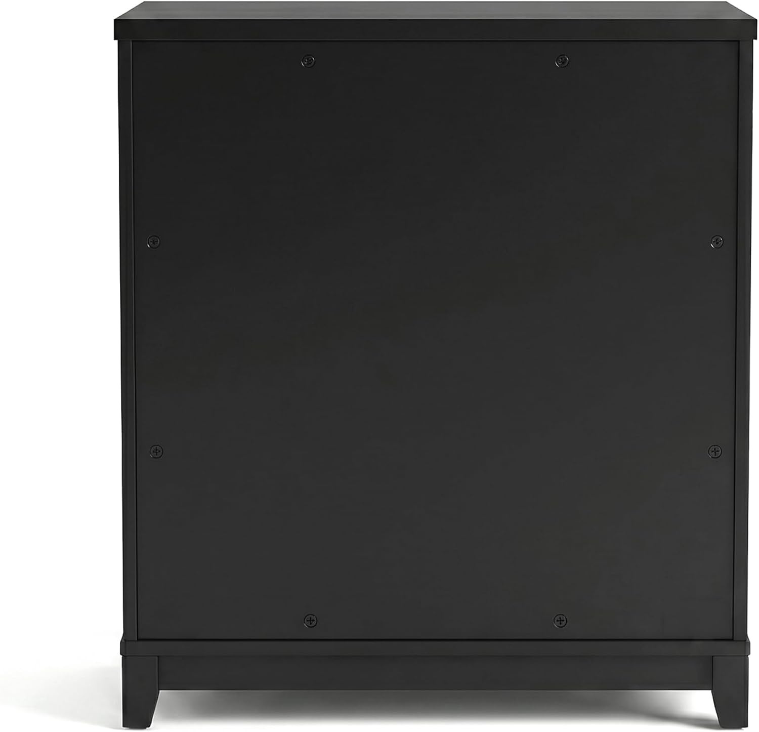 image:imageMartha Stewart Bedford Modular Fluted 3Drawer Base Cabinet BlackBlack FrameGold Hardware