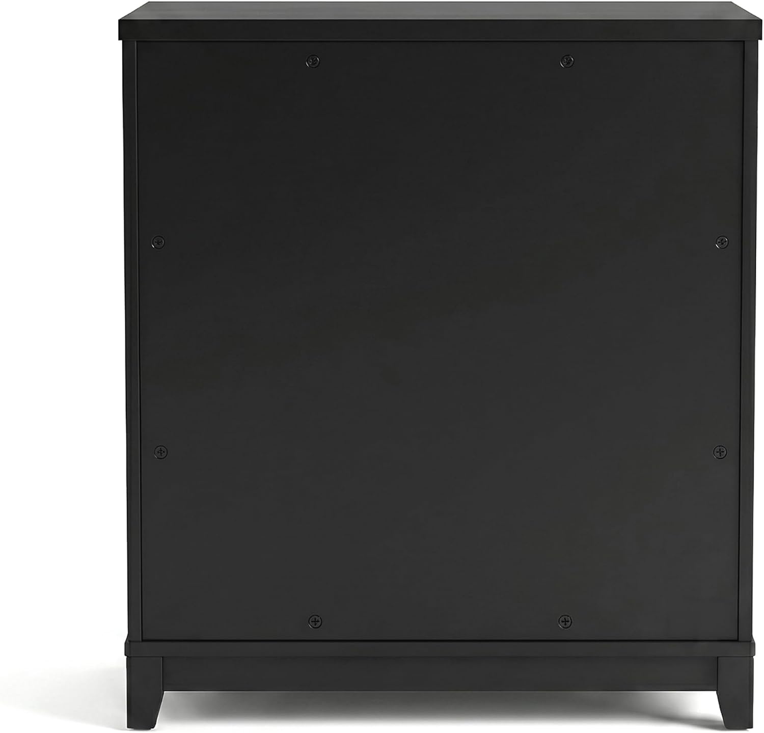 image:imageMartha Stewart Bedford Modular Fluted 3Drawer Base Cabinet BlackBlack FrameGold Hardware