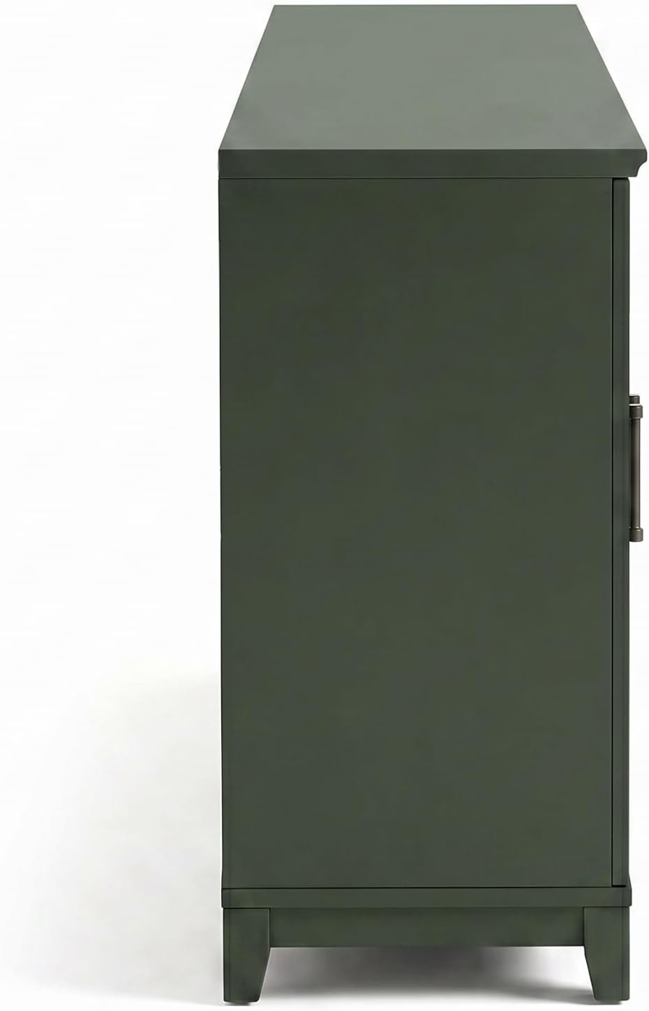 image:imageMartha Stewart Bedford Modular Fluted 3Drawer Base Cabinet BlackFern Green FrameGunmetal Hardware
