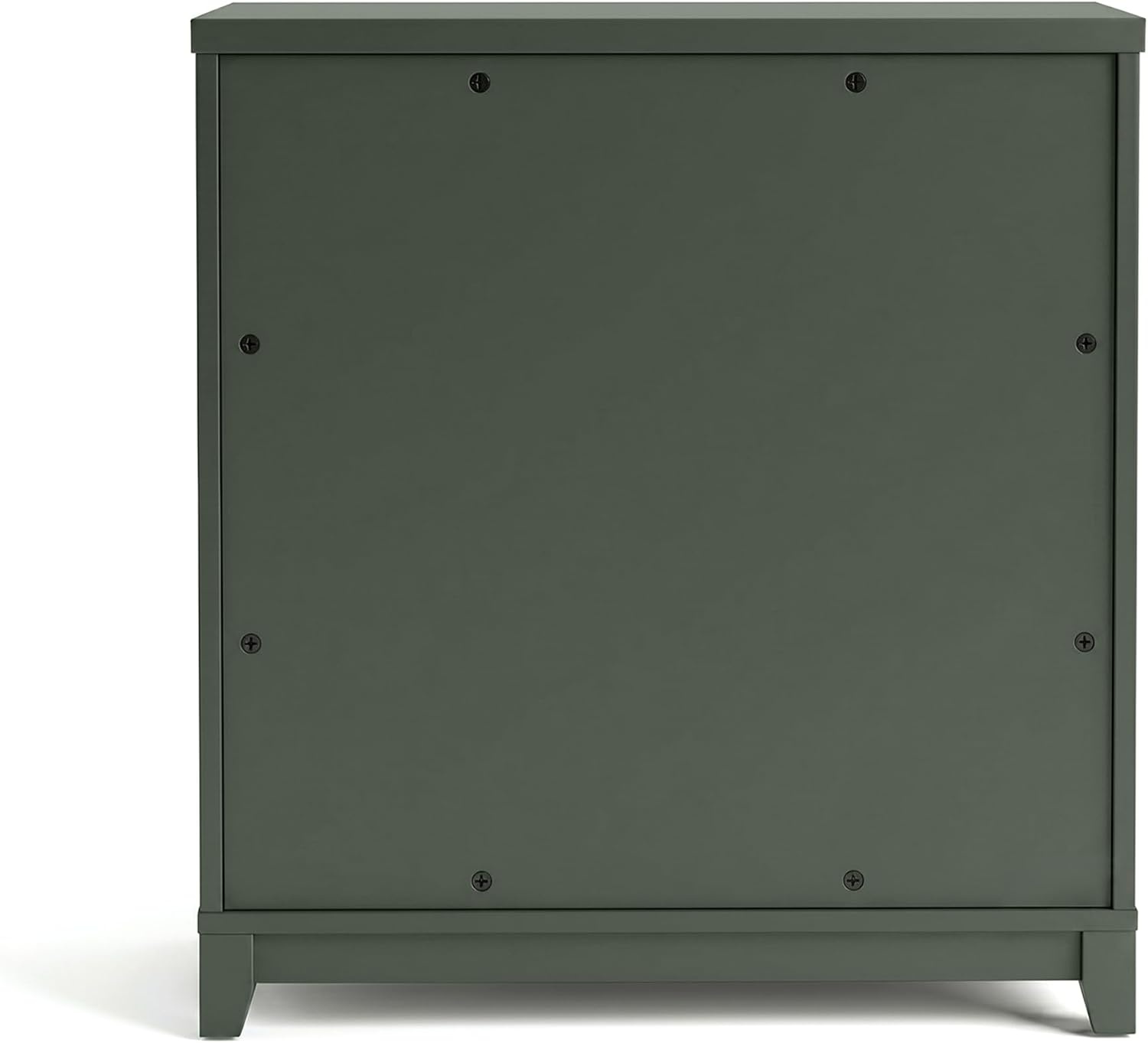image:imageMartha Stewart Bedford Modular Fluted 3Drawer Base Cabinet BlackFern Green FrameGunmetal Hardware