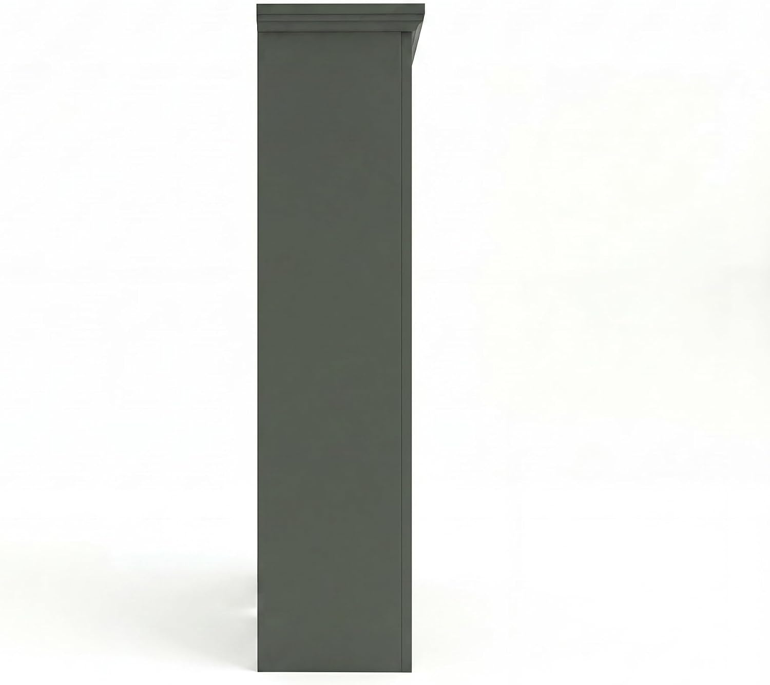 image:imageMartha Stewart Bedford Modular Fluted 3Drawer Base Cabinet BlackFern Green FrameGunmetal Hardware