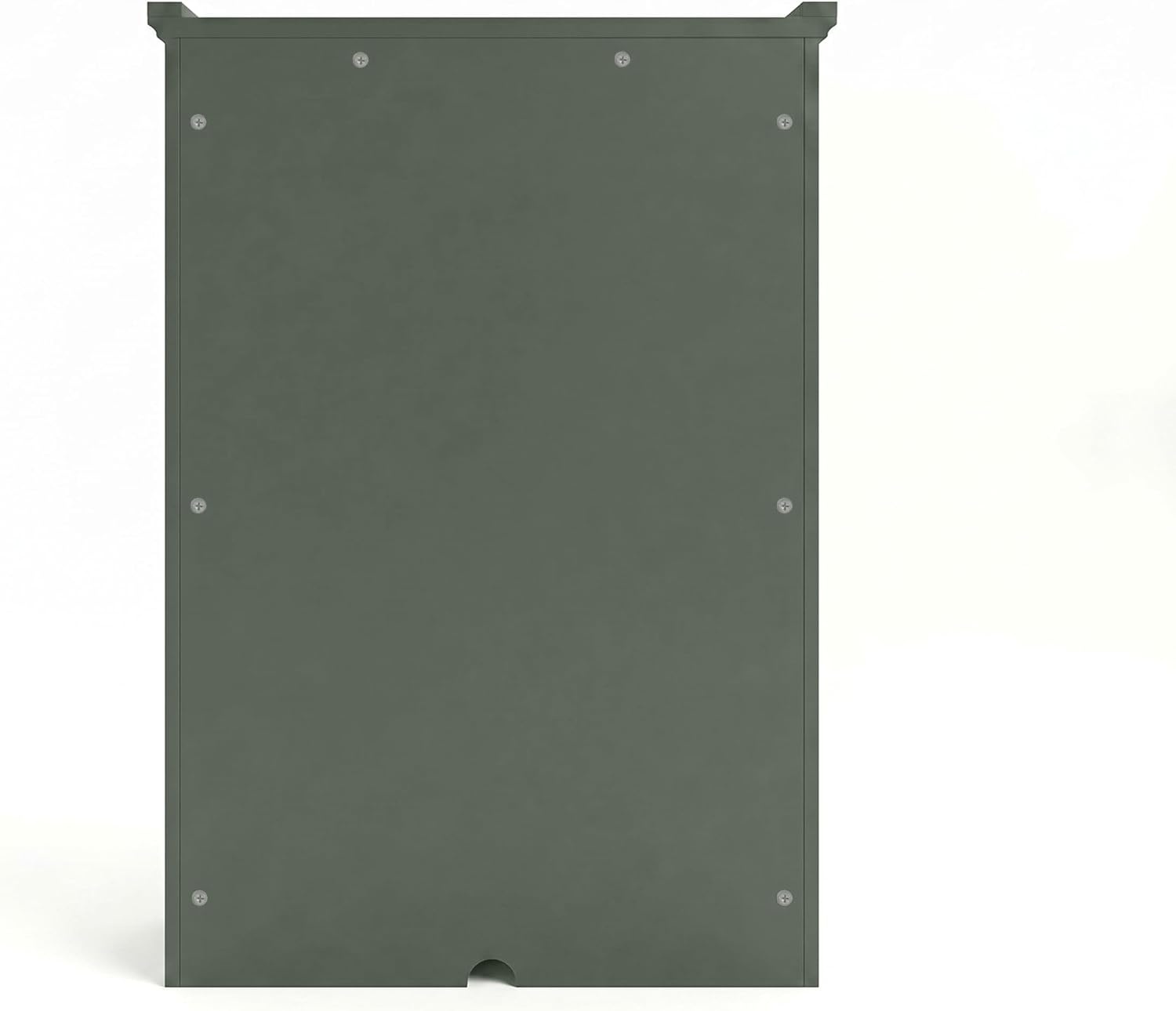 image:imageMartha Stewart Bedford Modular Fluted 3Drawer Base Cabinet BlackFern Green FrameGunmetal Hardware