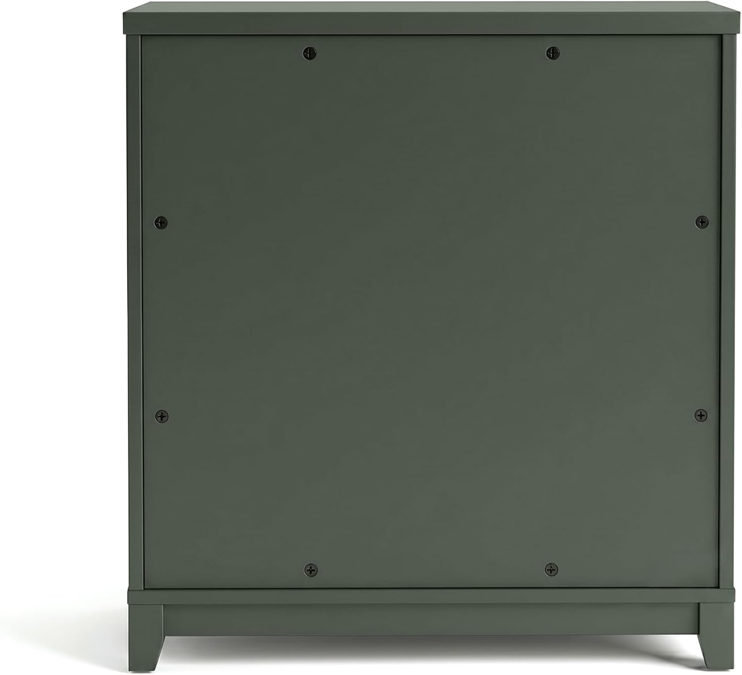 image:imageMartha Stewart Bedford Modular Fluted 3Drawer Base Cabinet BlackFern Green FrameGunmetal Hardware