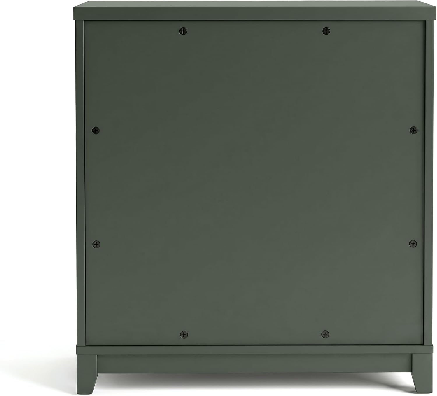 image:imageMartha Stewart Bedford Modular Fluted 3Drawer Base Cabinet BlackFern Green FrameGunmetal Hardware