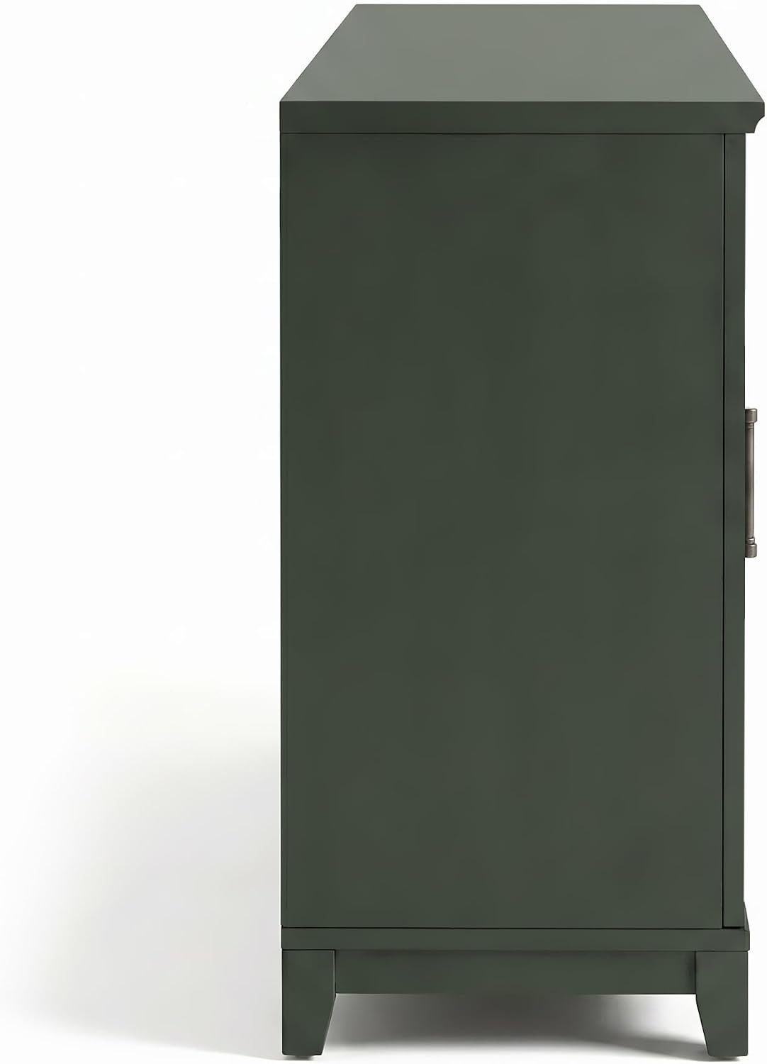 image:imageMartha Stewart Bedford Modular Fluted 3Drawer Base Cabinet BlackFern Green FrameGunmetal Hardware