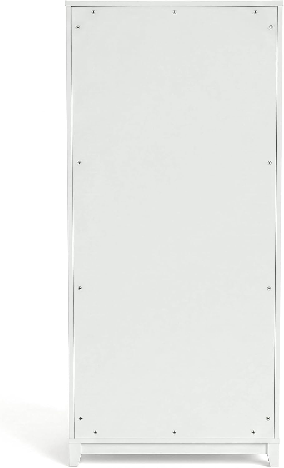 image:imageMartha Stewart Bedford Modular Shaker Glass Door Cabinet Bedford GrayWhite FrameGold Hardware