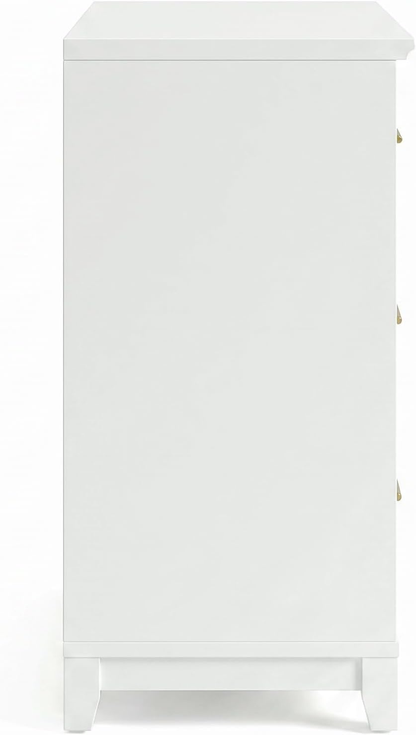 image:imageMartha Stewart Bedford Modular Shaker Glass Door Cabinet Bedford GrayWhite FrameGold Hardware
