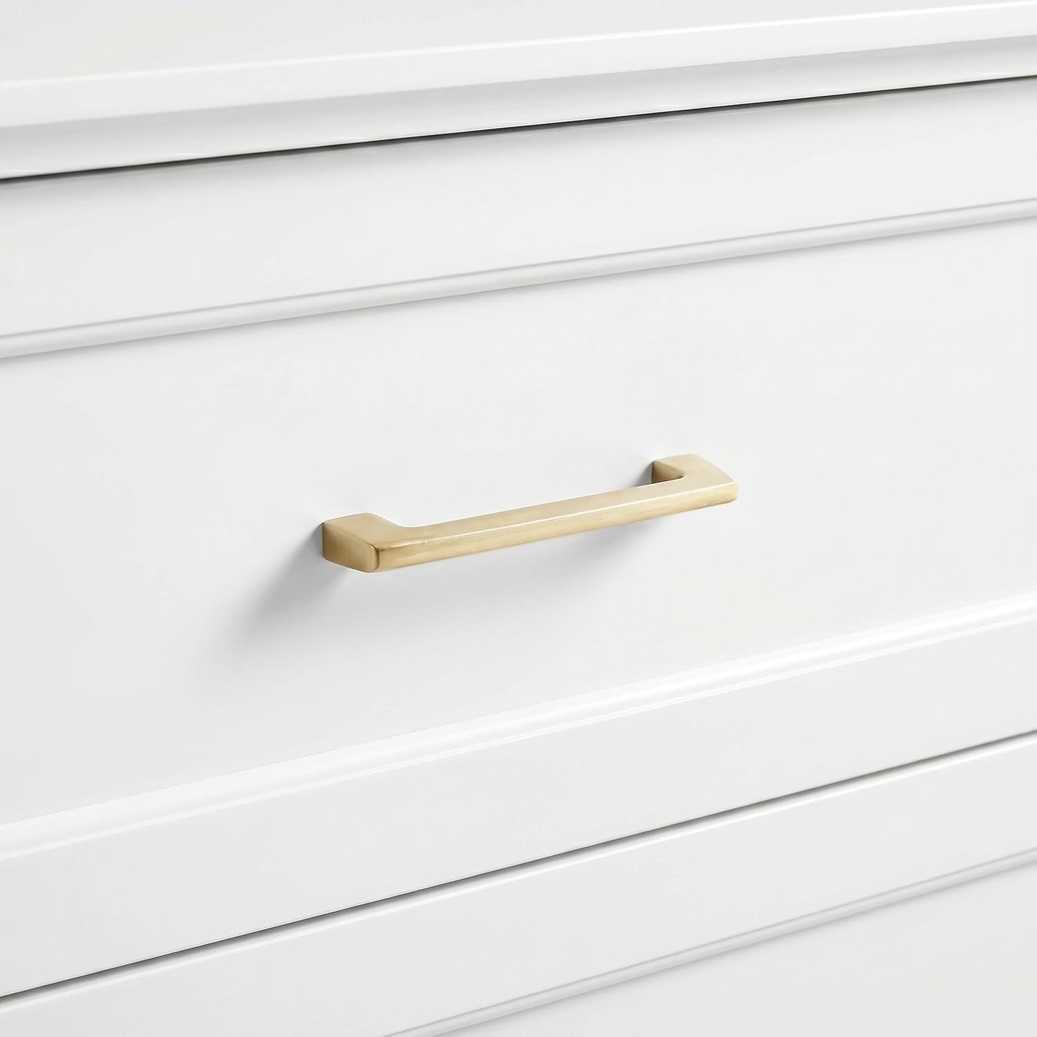 image:imageMartha Stewart Bedford Modular Shaker Glass Door Cabinet Bedford GrayWhite FrameGold Hardware