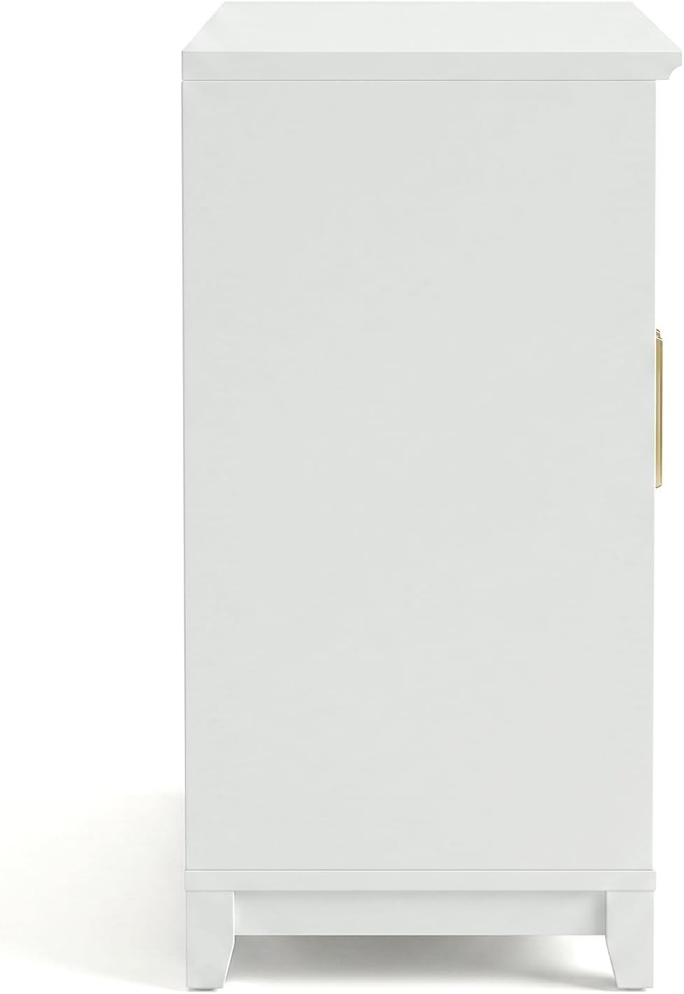 image:imageMartha Stewart Bedford Modular Shaker Glass Door Cabinet Bedford GrayWhite FrameGold Hardware