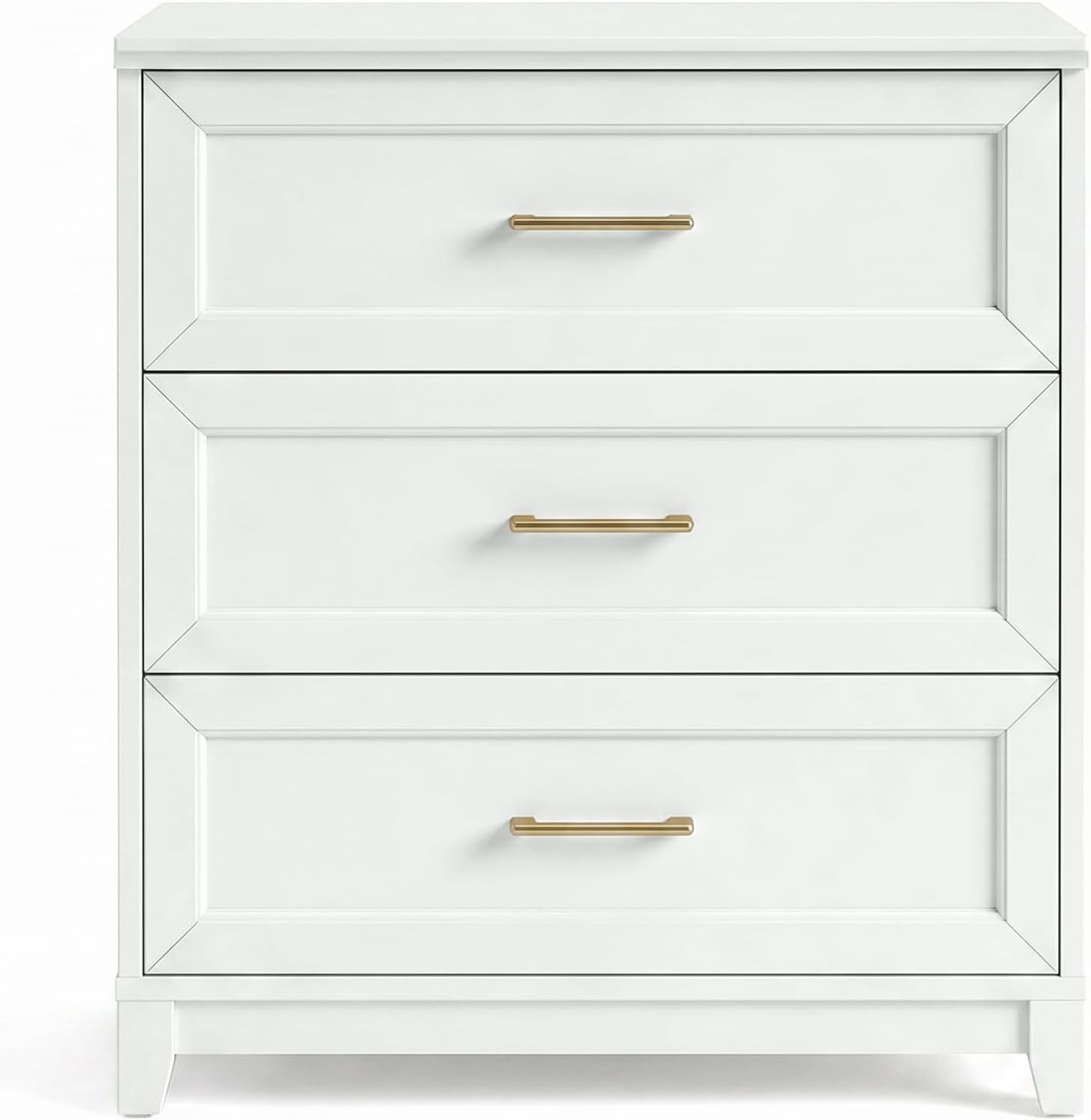 image:imageMartha Stewart Bedford Modular Shaker Glass Door Cabinet Bedford GrayWhite FrameGold Hardware