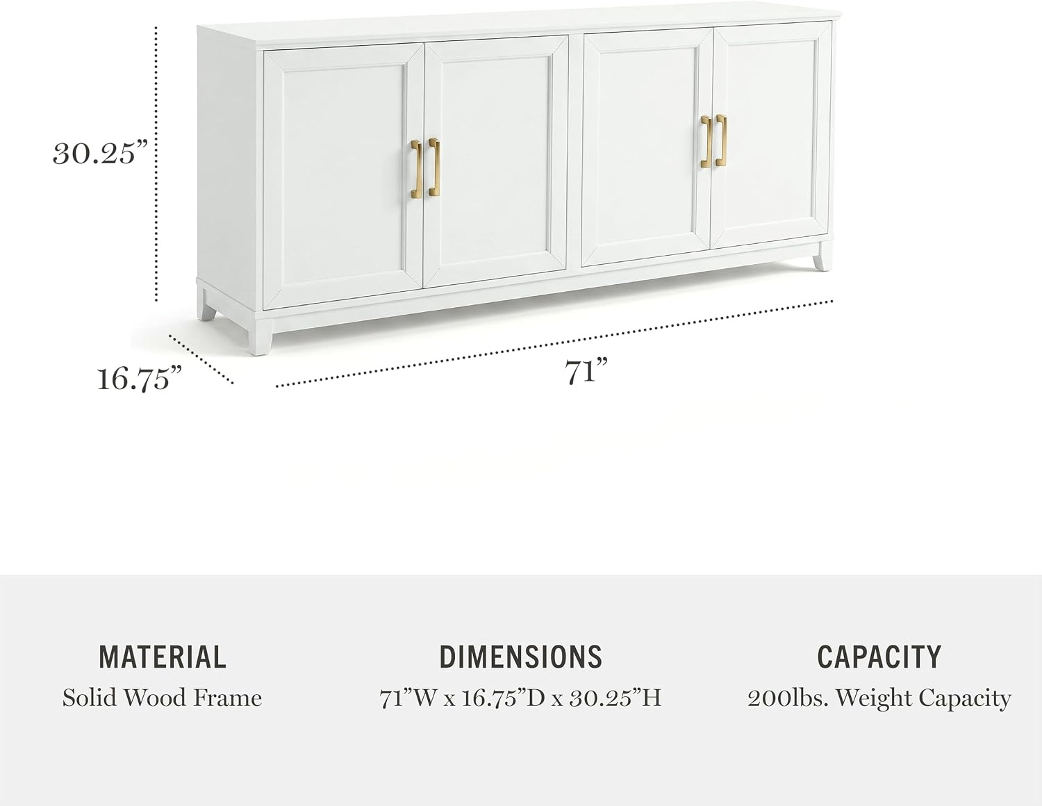 image:imageMartha Stewart Bedford Modular Shaker Glass Door Cabinet Bedford GrayWhite FrameGold Hardware