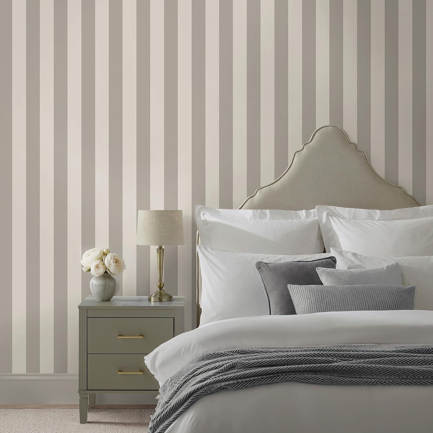 image:imageMartha Stewart Classic Stripe Georgica Beach Wallpaper Farmhouse Cottage NonPasted Premium Wallpaper for Walls Kitchen Bedrooms Living Rooms