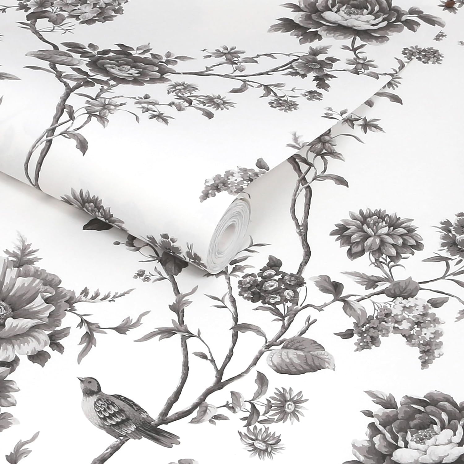 image:imageMartha Stewart Floral Vine Silhouette Wallpaper Botanical Farmhouse Cottage NonPasted Premium Wallpaper for Walls Kitchen Bedrooms Living Rooms