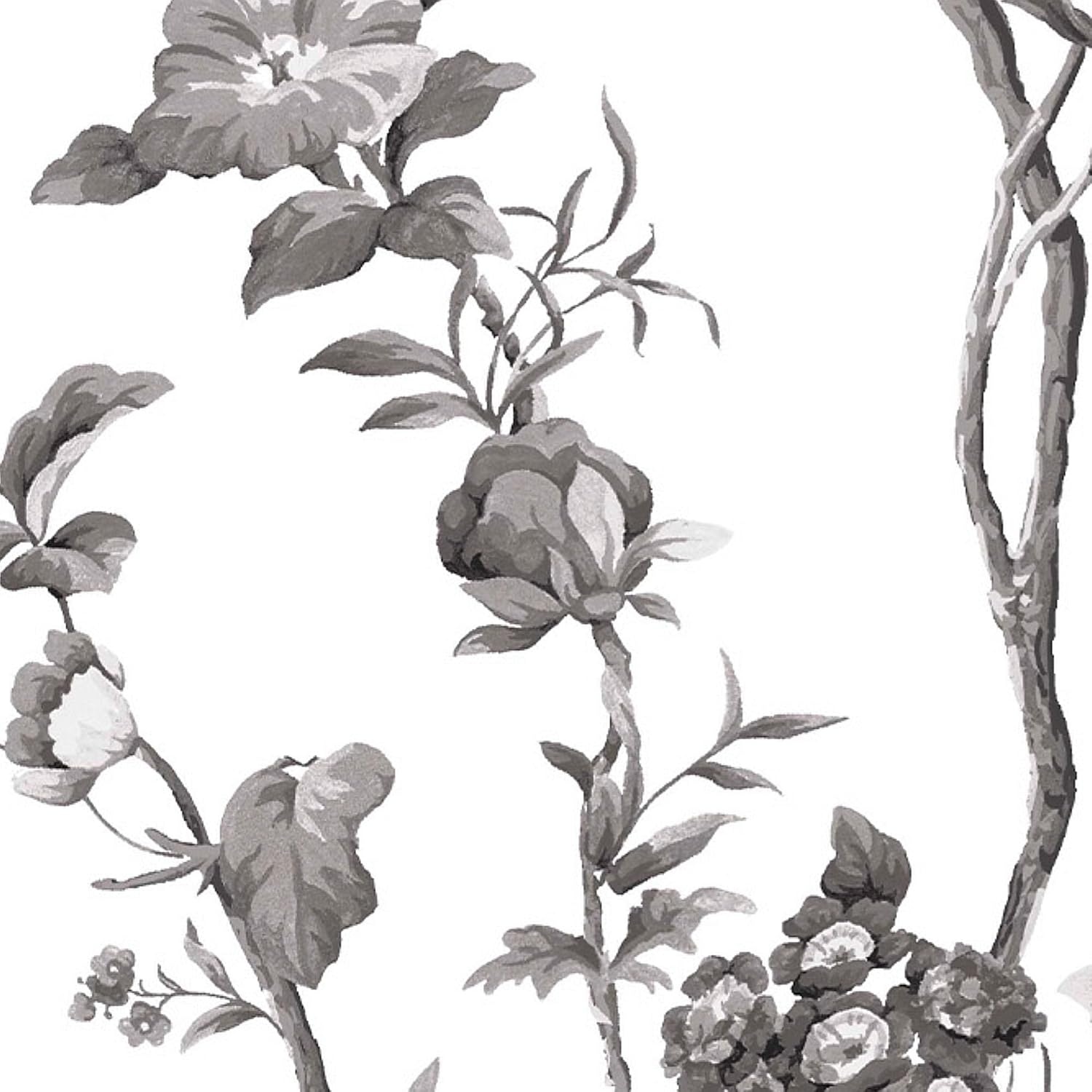 image:imageMartha Stewart Floral Vine Silhouette Wallpaper Botanical Farmhouse Cottage NonPasted Premium Wallpaper for Walls Kitchen Bedrooms Living Rooms