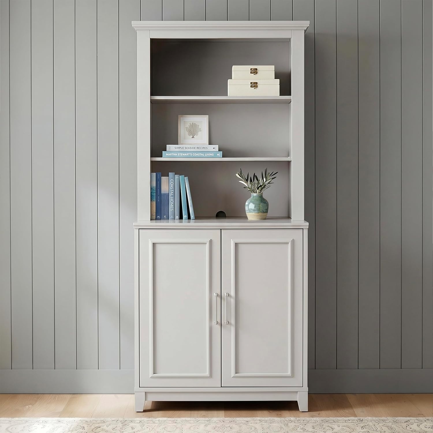 image:imageMartha Stewart Lily Pond Modular Storage Cabinet Slate BlueSharkey Gray