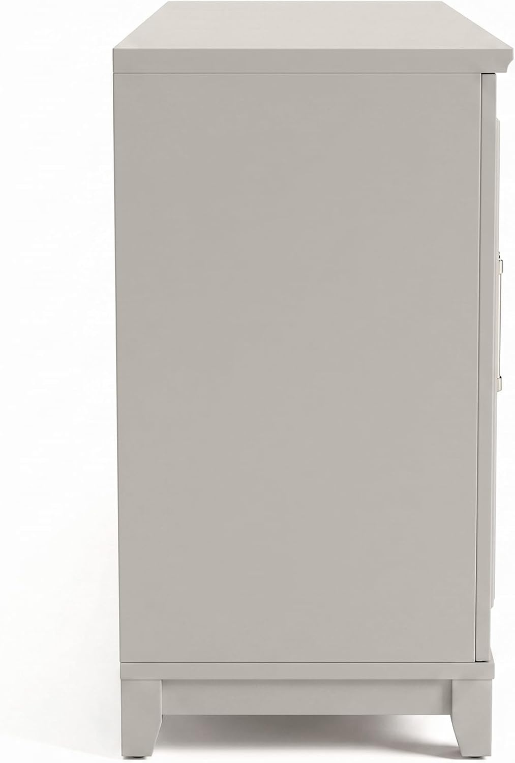 image:imageMartha Stewart Lily Pond Modular Storage Cabinet Slate BlueSharkey Gray FrameBrushed Stainless Steel Hardware