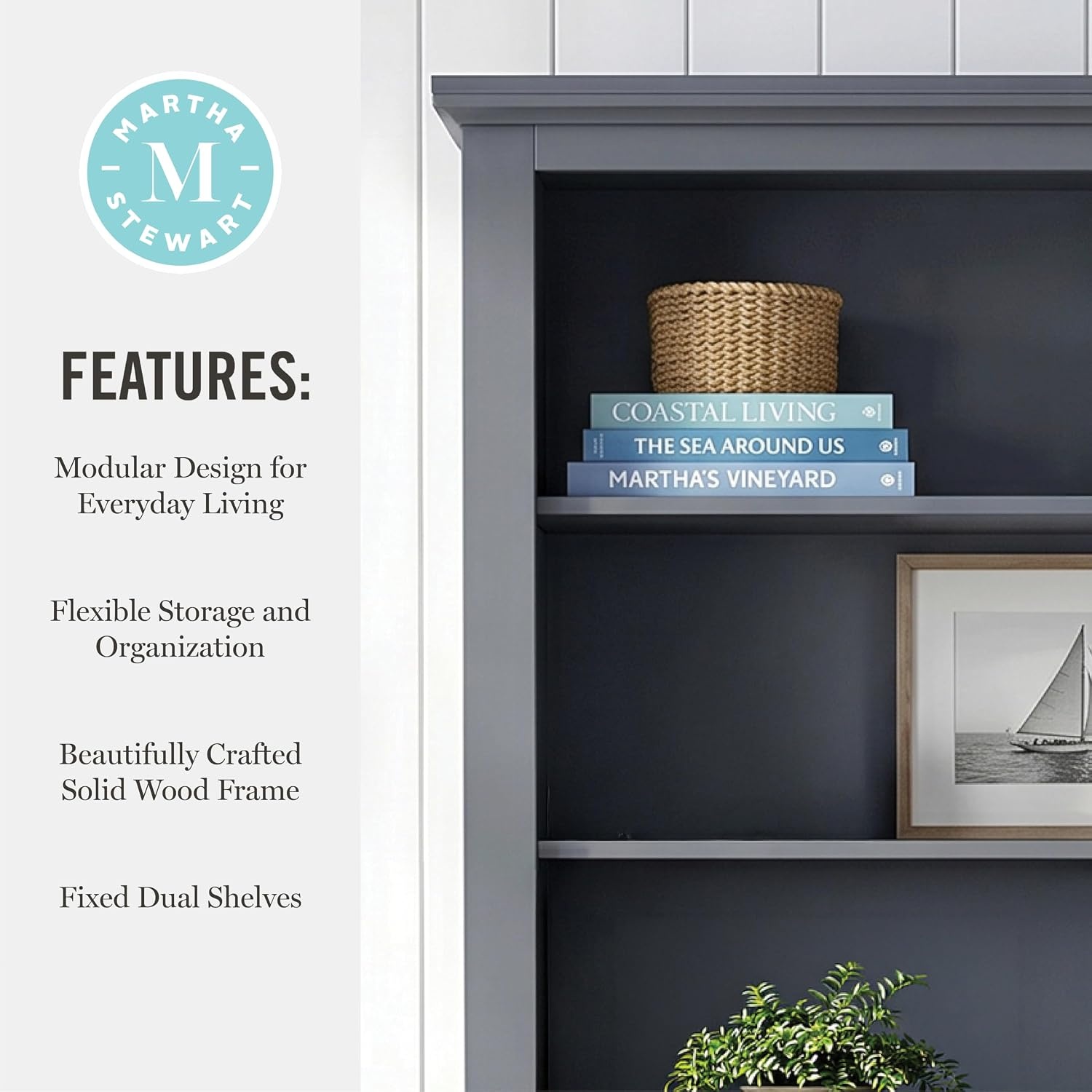 image:imageMartha Stewart Lily Pond Modular Storage Cabinet Slate BlueSlate Blue
