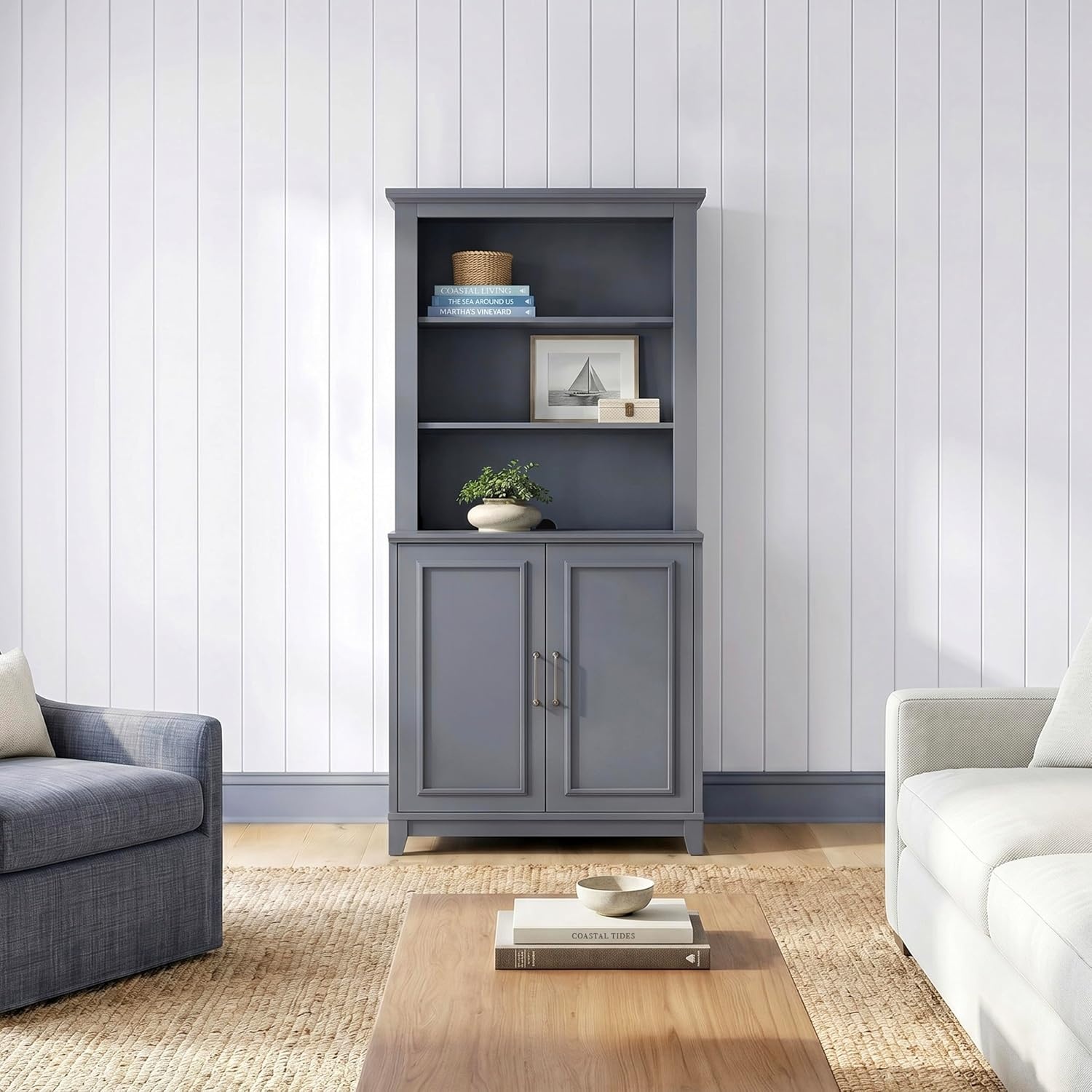 image:imageMartha Stewart Lily Pond Modular Storage Cabinet Slate BlueSlate Blue