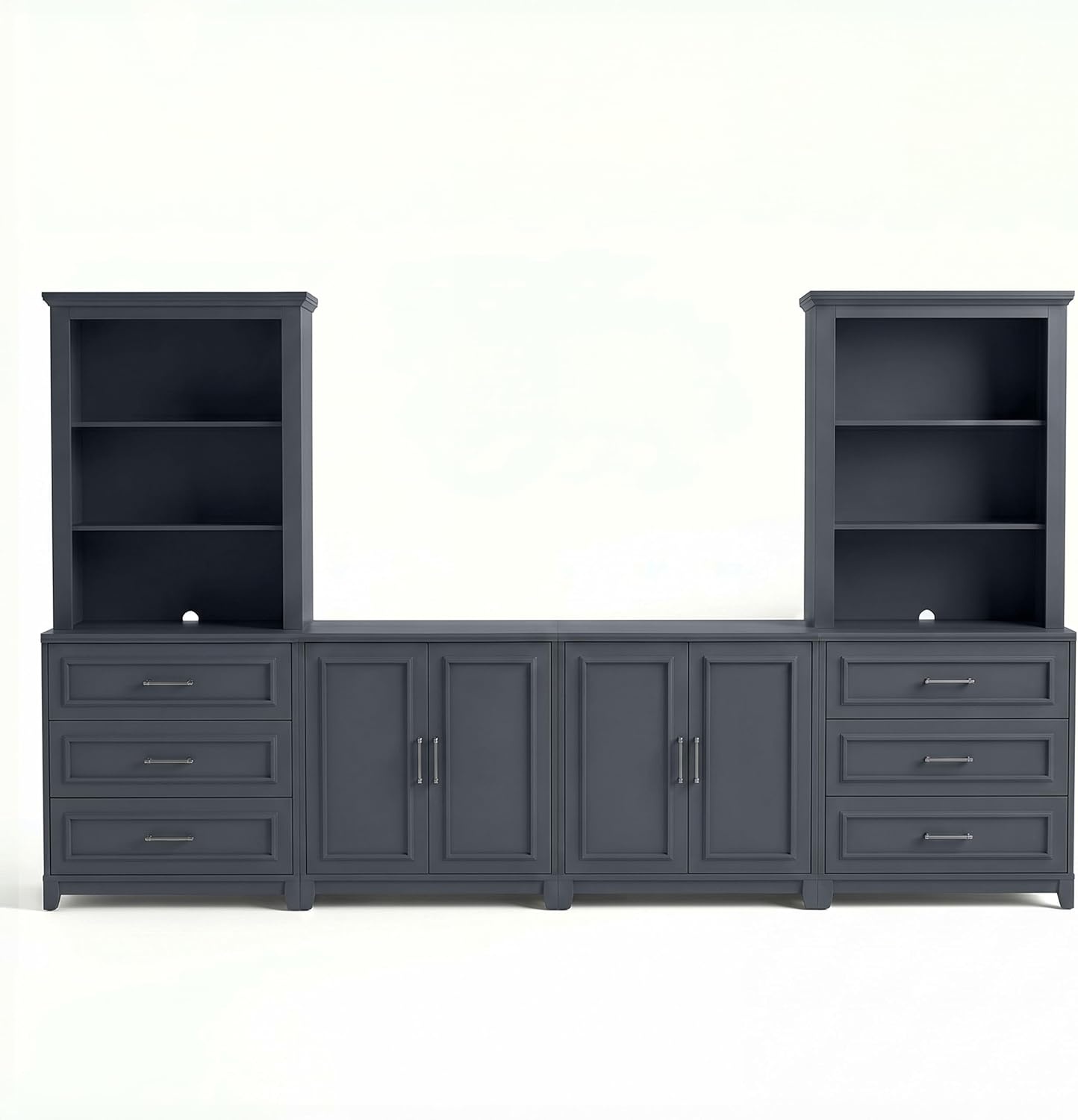 image:imageMartha Stewart Lily Pond Modular Storage Cabinet Slate BlueSlate Blue FrameGunmetal Hardware