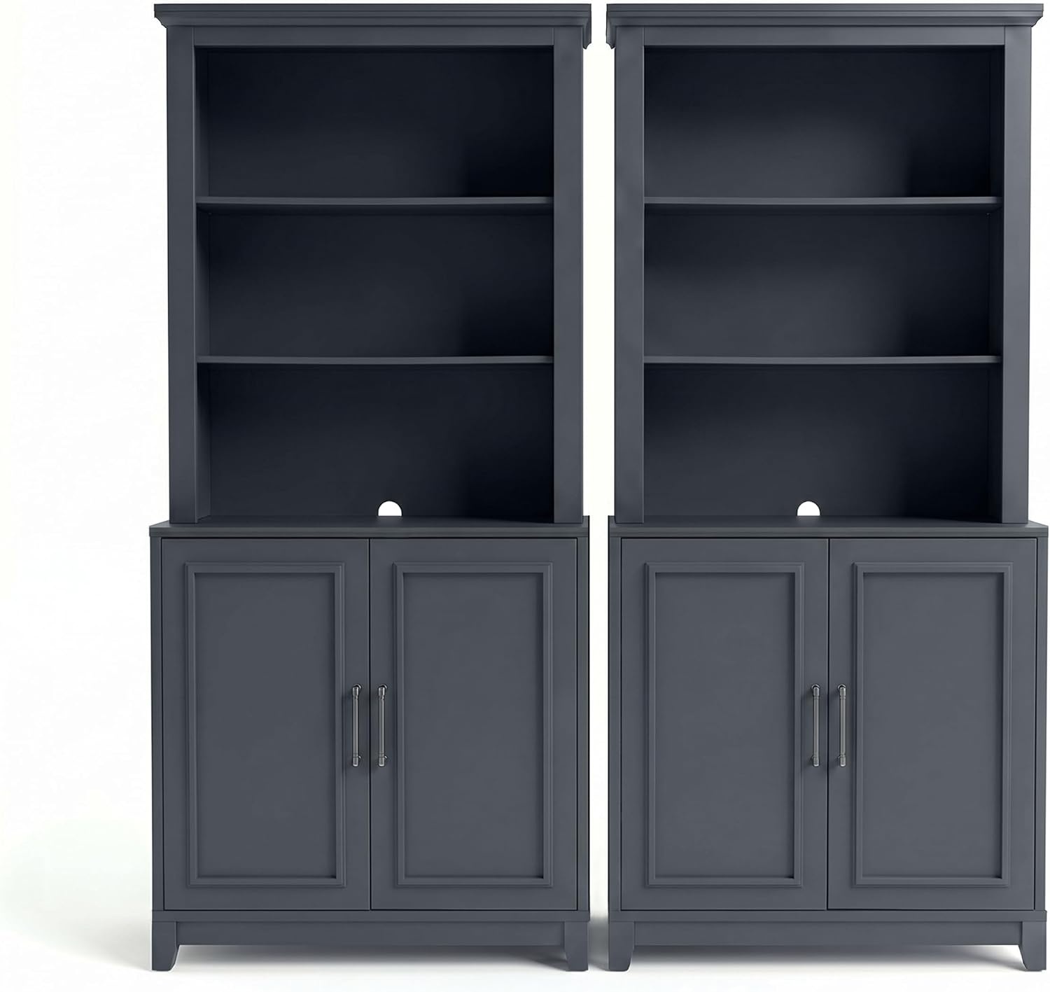 image:imageMartha Stewart Lily Pond Modular Storage Cabinet Slate BlueSlate Blue FrameGunmetal Hardware
