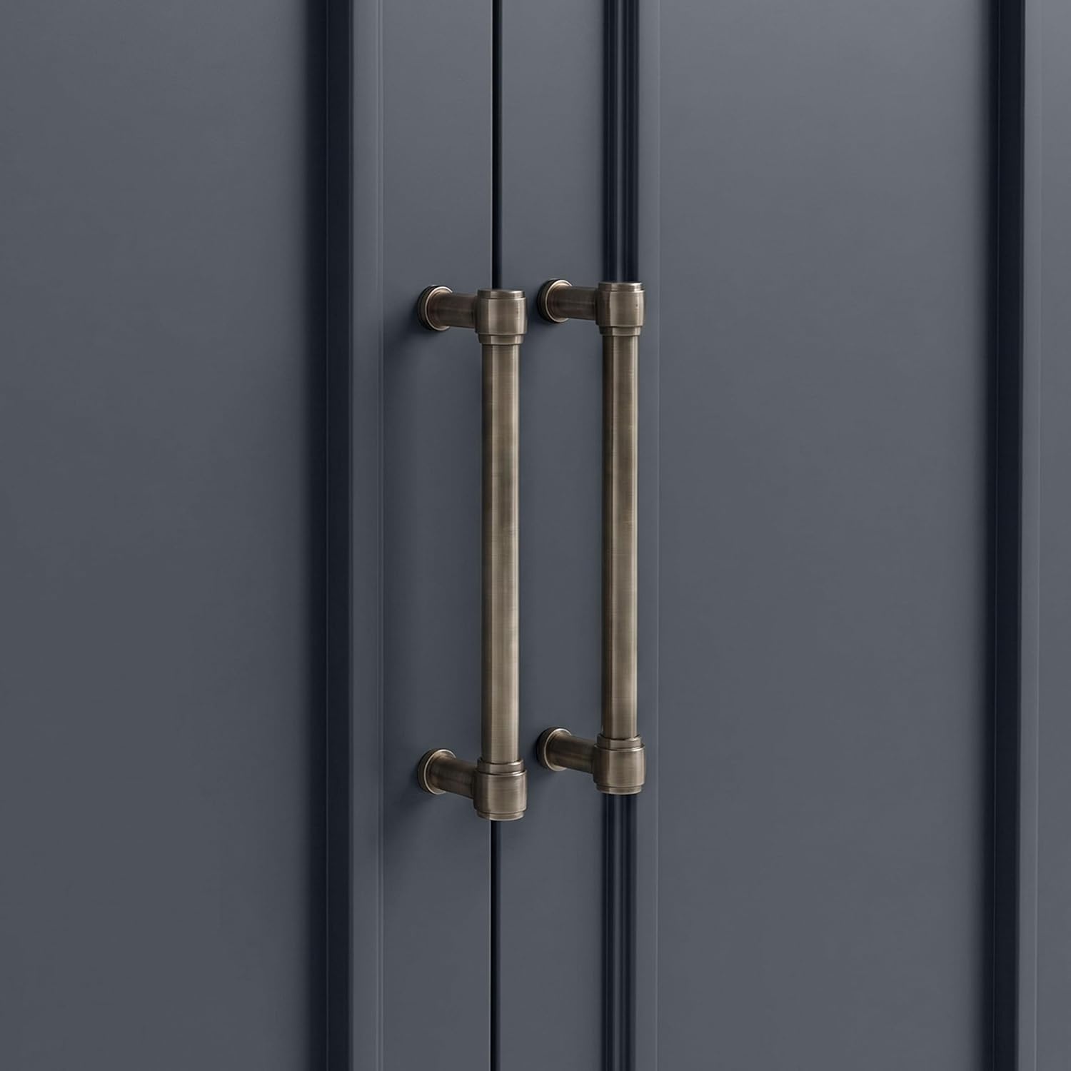 image:imageMartha Stewart Lily Pond Modular Storage Cabinet Slate BlueSlate Blue FrameGunmetal Hardware