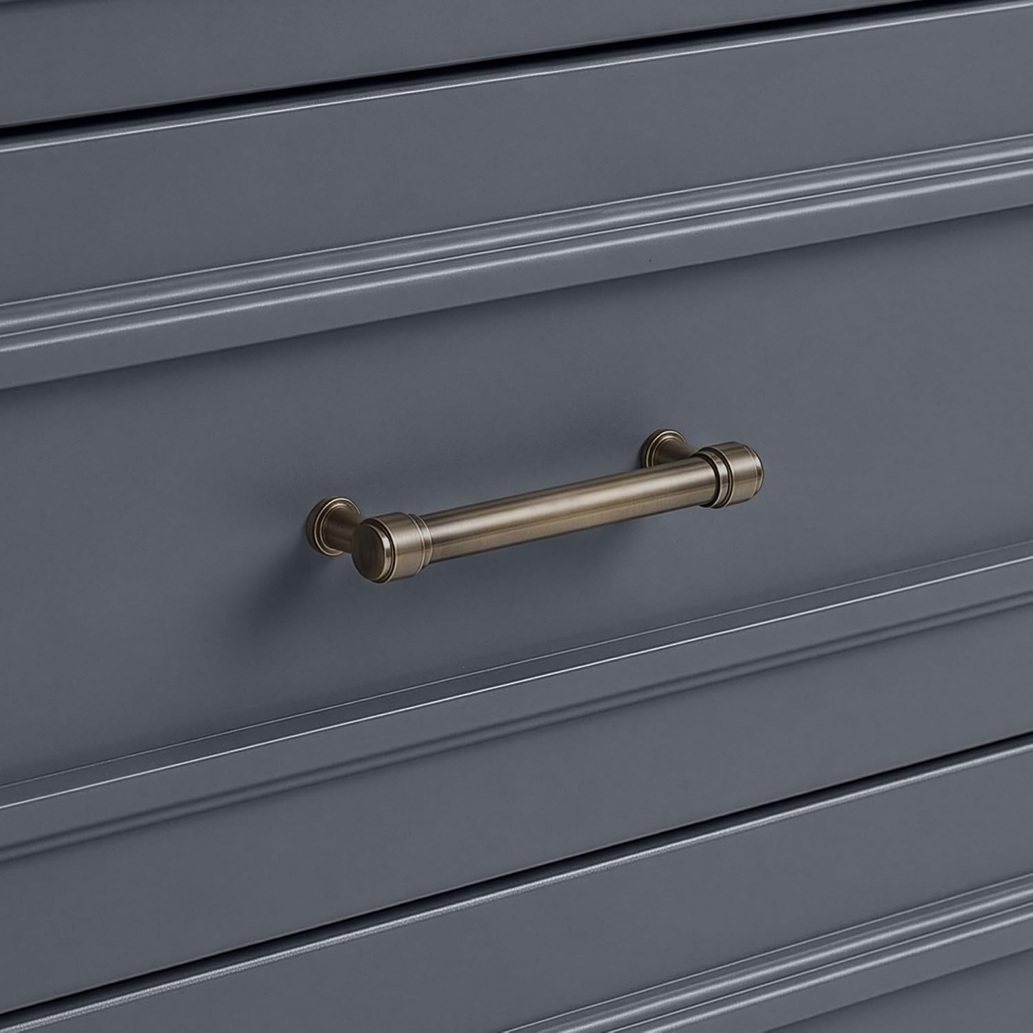 image:imageMartha Stewart Lily Pond Modular Storage Cabinet Slate BlueSlate Blue FrameGunmetal Hardware