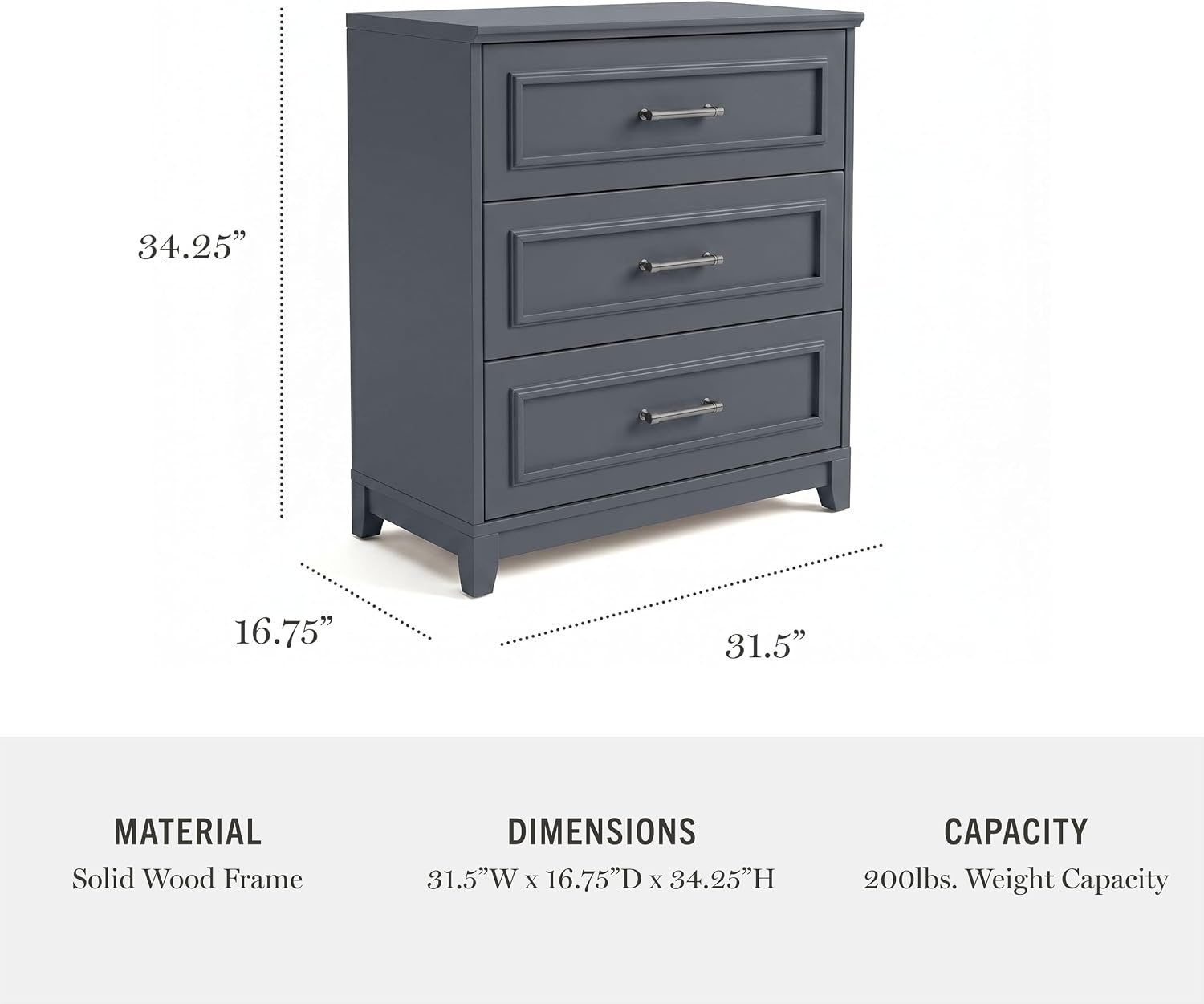 image:imageMartha Stewart Lily Pond Modular Storage Cabinet Slate BlueSlate Blue FrameGunmetal Hardware