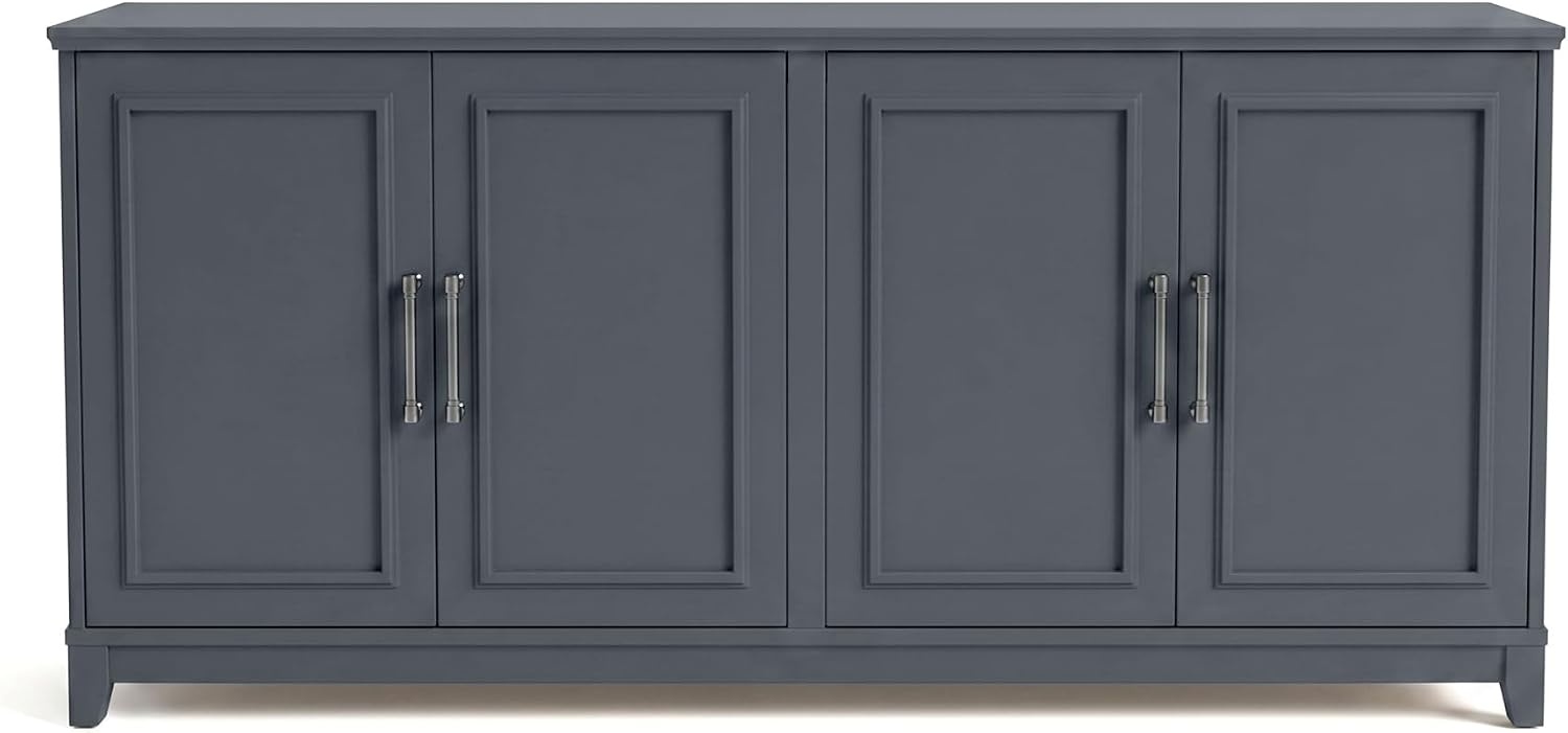 image:imageMartha Stewart Lily Pond Modular Storage Cabinet Slate BlueSlate Blue FrameGunmetal Hardware