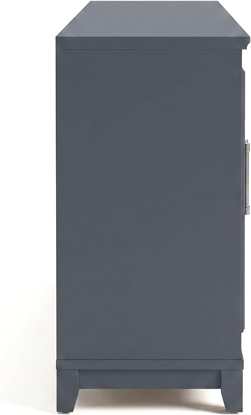 image:imageMartha Stewart Lily Pond Modular Storage Cabinet Slate BlueSlate Blue FrameGunmetal Hardware