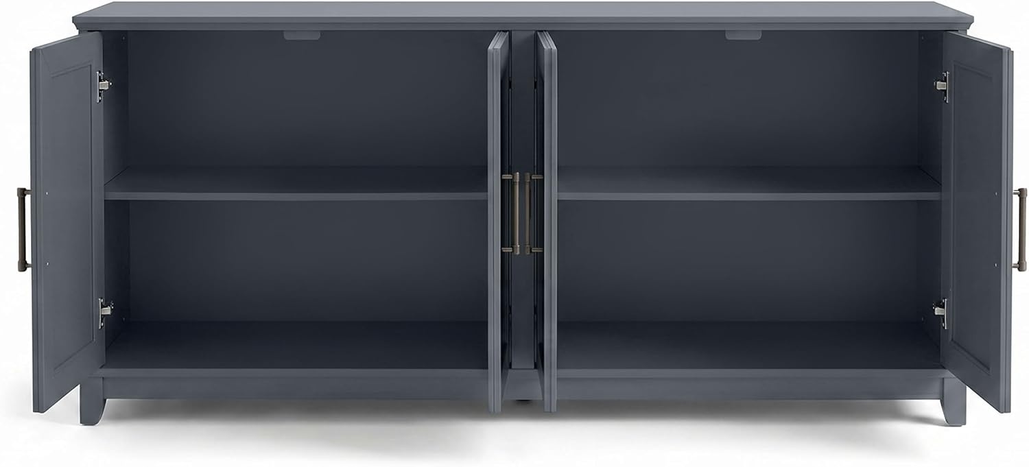 image:imageMartha Stewart Lily Pond Modular Storage Cabinet Slate BlueSlate Blue FrameGunmetal Hardware